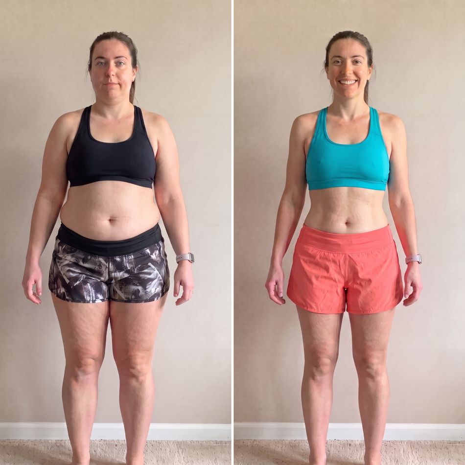 Customer before and after